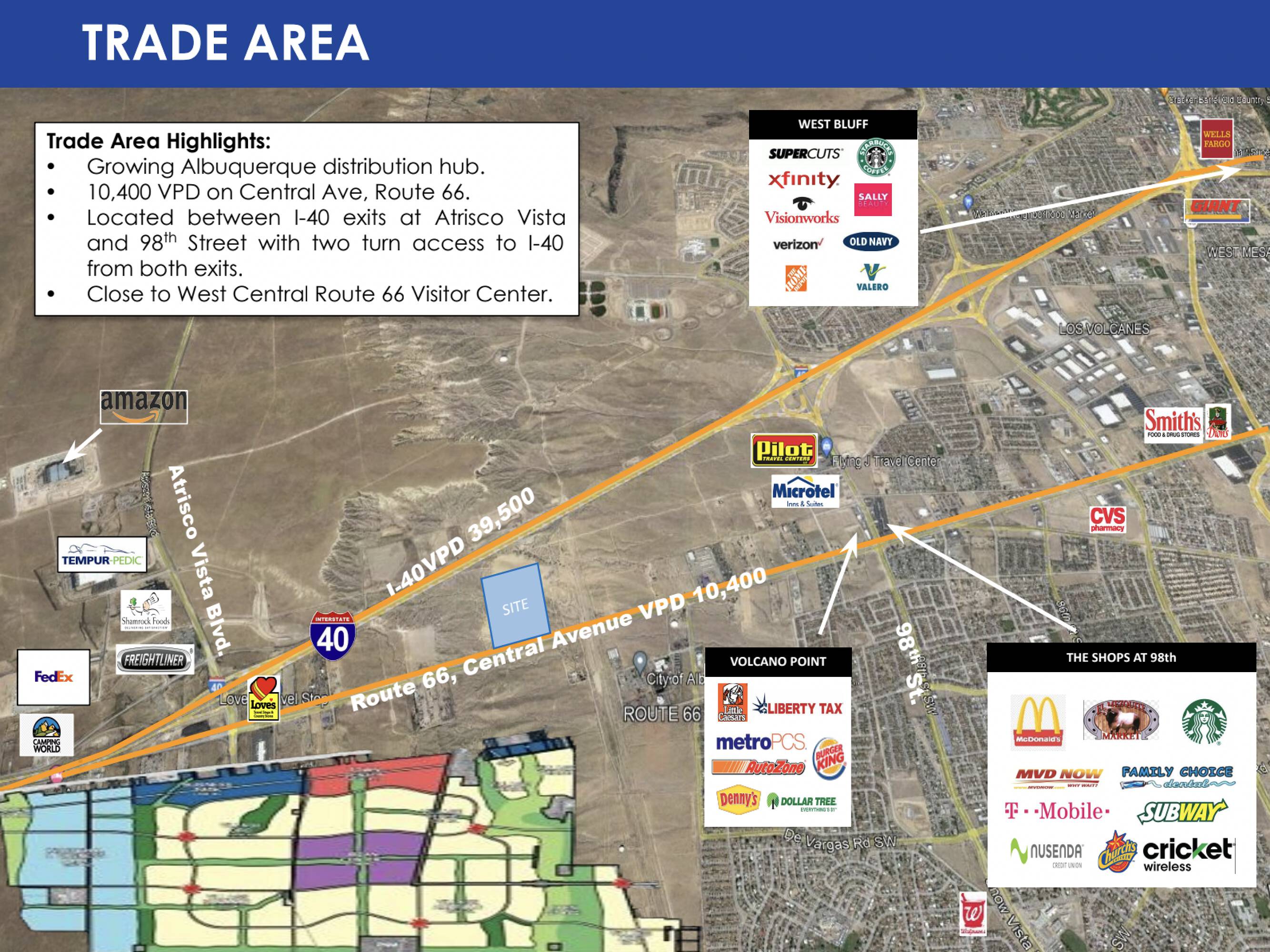 10 Acres Commercial Land Tracts